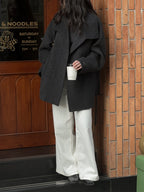 Manteau Femme Mi-Long en Laine & Cachemire à Ceinture