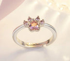 Arbour – Parure de bijoux 4 pièces avec patte et cœur en zirconia
