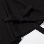 Cape Ceinturé Élégante à Col Montant