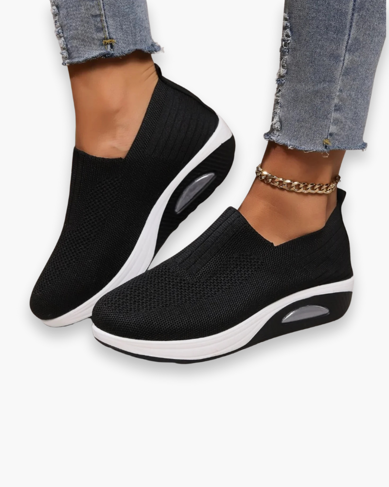 Baskets Slip-On pour Femme | Confort et maintien – Noir