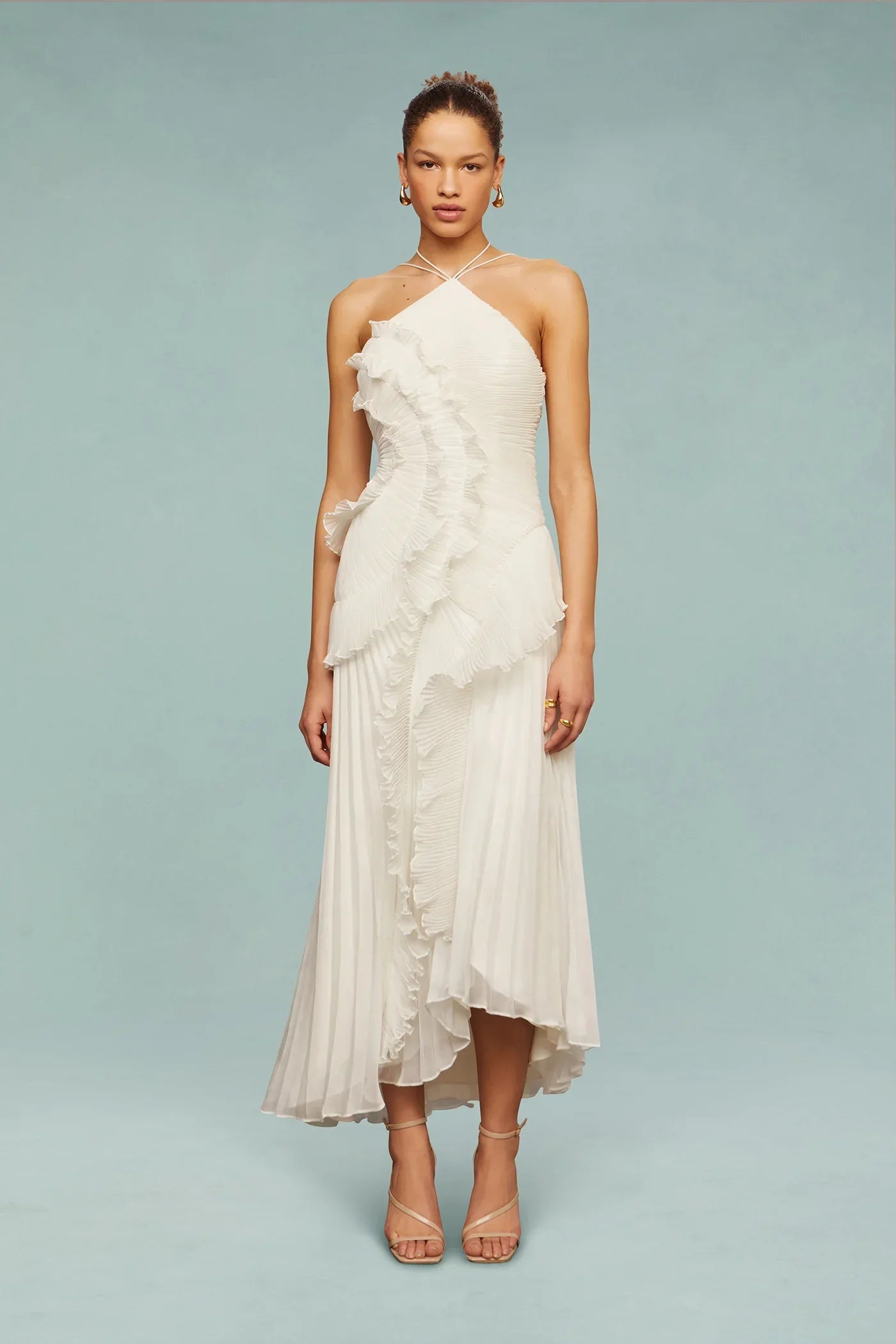 Emma | Robe Maxi à Volants Tendance Printanière Élégante