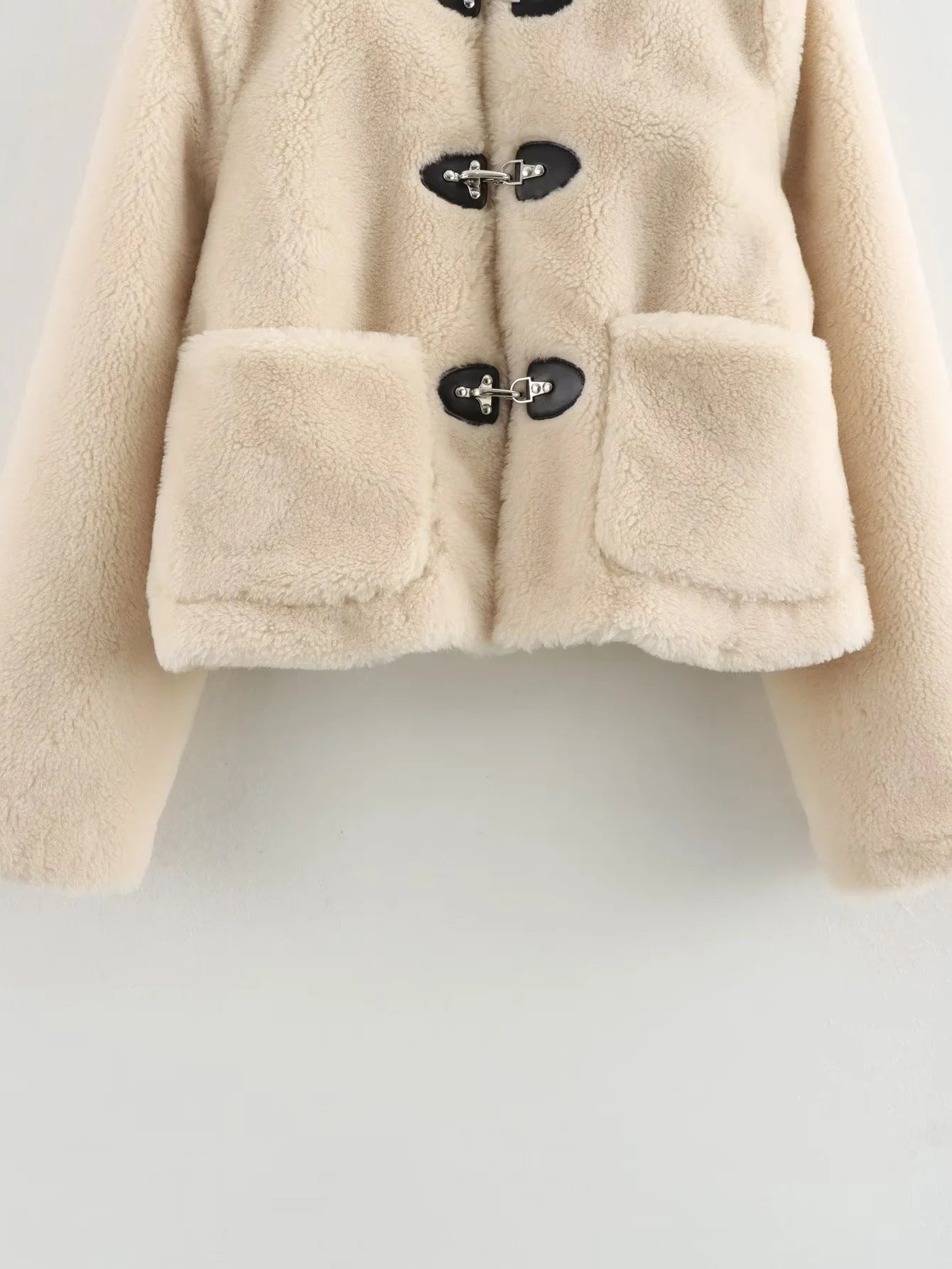 Veste Femme Casual en Fausse Fourrure Effet Laine d’Agneau