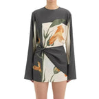 Constance | Robe Cocktail Mini Imprimé Floral Tendance Éclatant