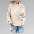 Amy - Pull Roulé Contemporain et Chaud