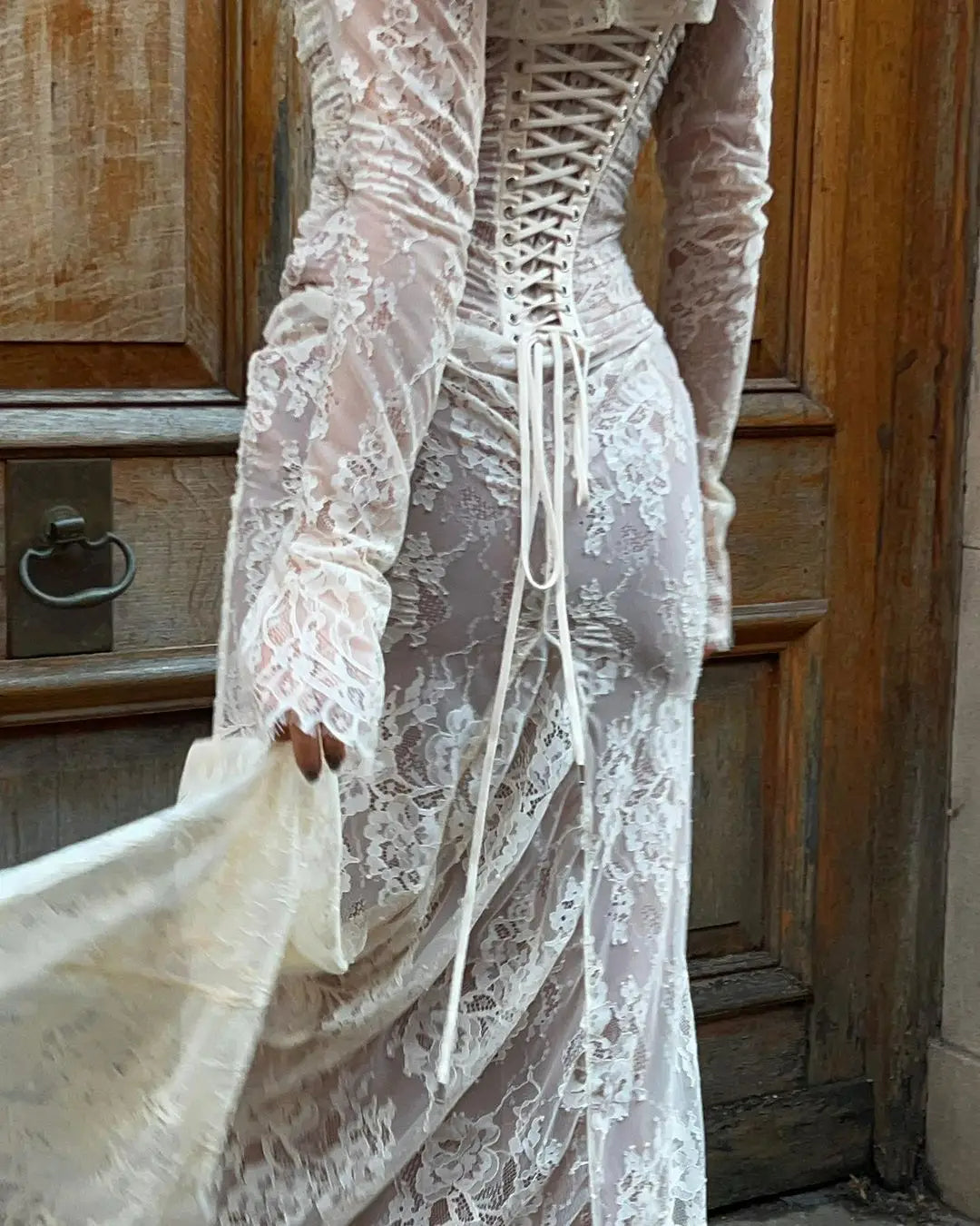 Livilla | Robe Maxi en Dentelle Tendance Élégante