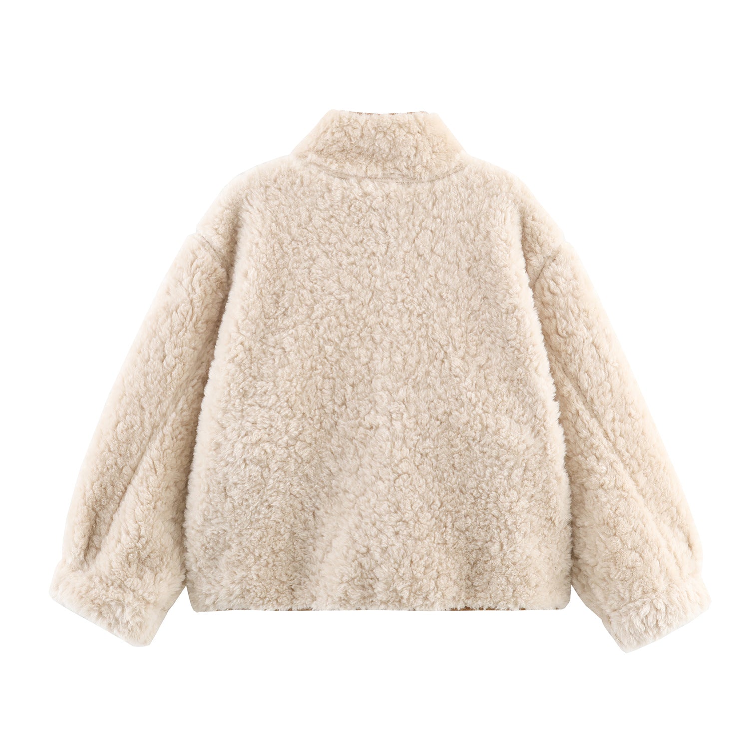 Veste Réversible Fausse Fourrure & Effet Suédine