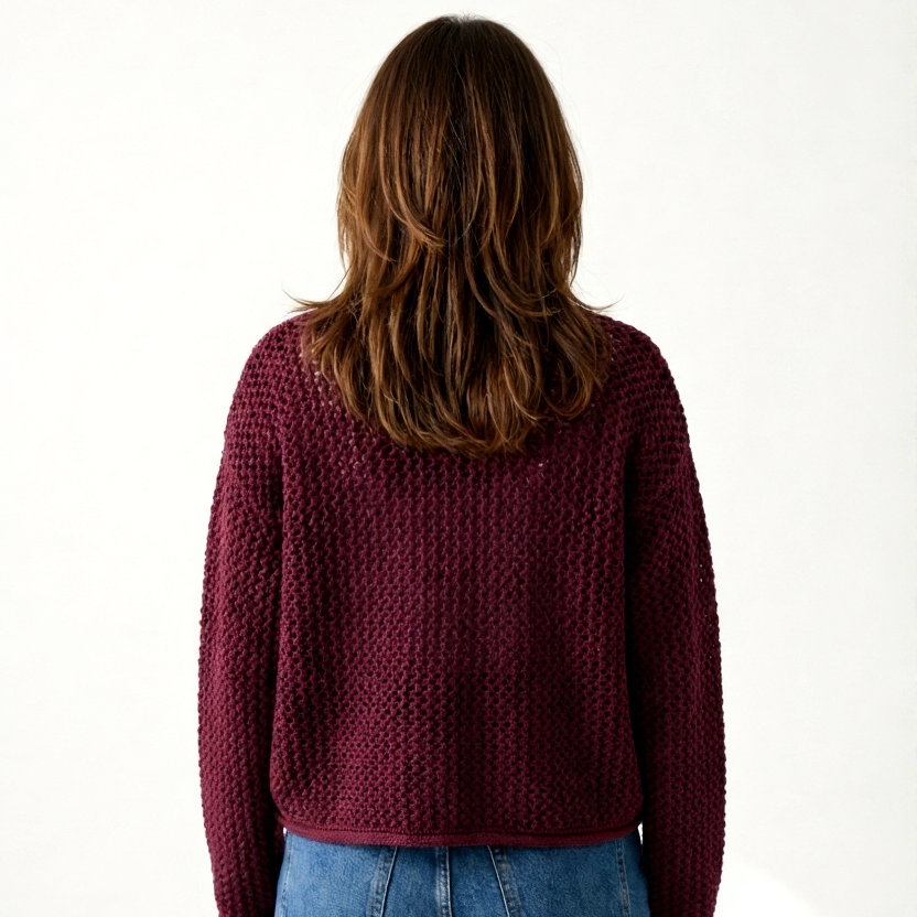 Cardigan En Maille Boutonné Avec Poches