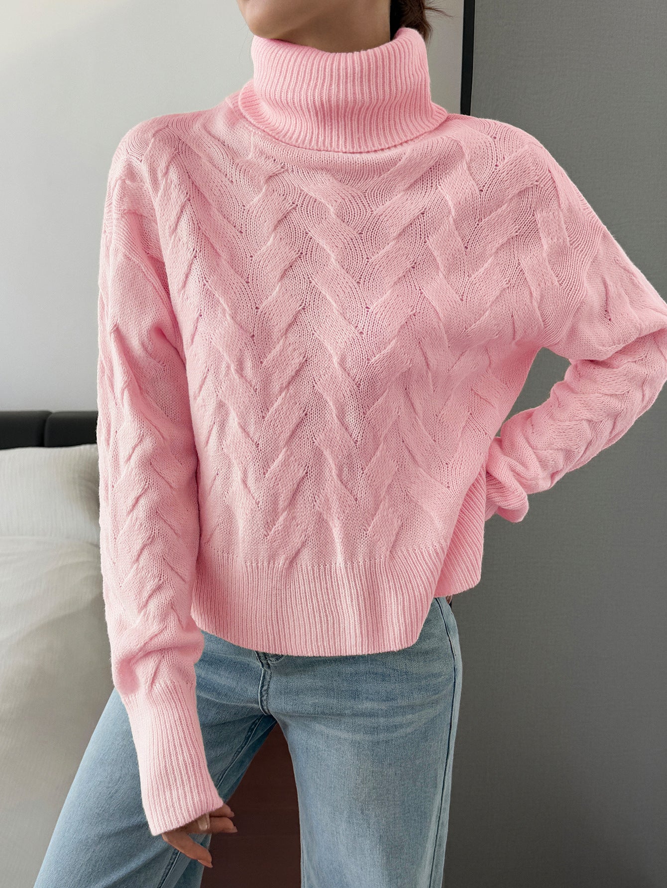 Pull Femme Col Montant