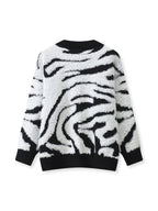 Cardigan Femme Imprimé Zèbre