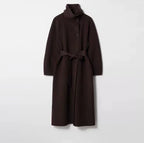 Manteau Long Femme Laine Ceinture Coat