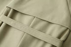 Trench Long Ceinturé Double Boutonnage