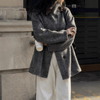 Manteau Femme Mi-Long en Laine & Cachemire à Ceinture