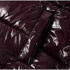 Doudoune Brillante à Capuche