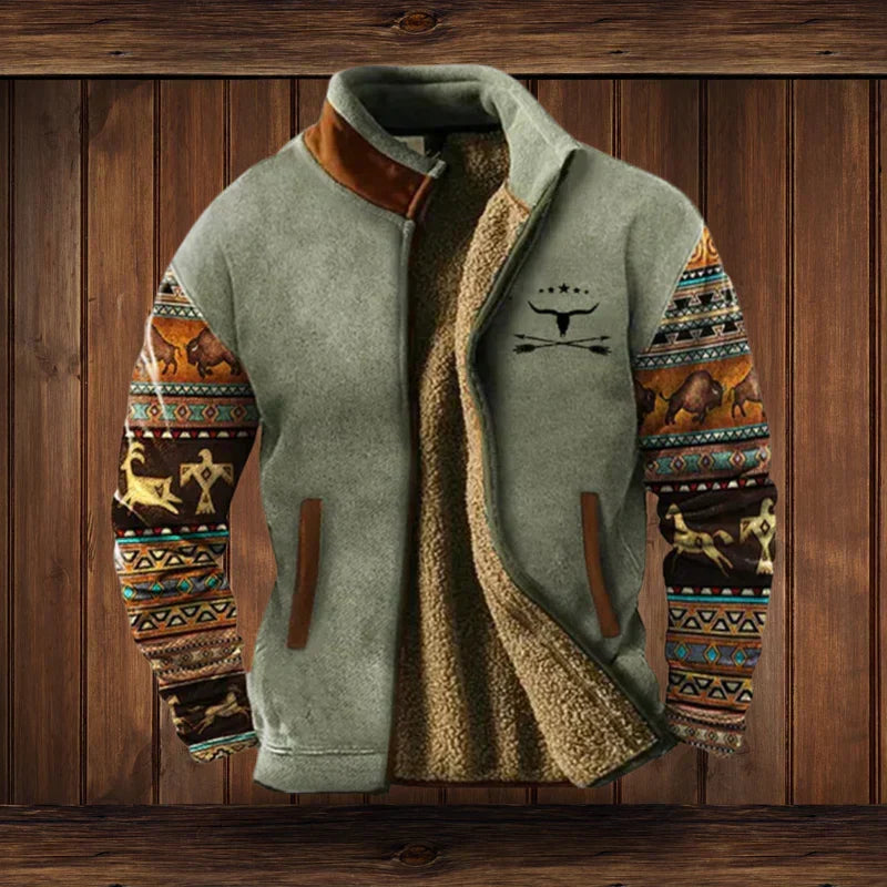 Victor - Veste Style Western Chaude Homme