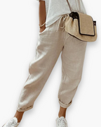 Pantalon Décontracté pour Femme | Confortable et Aéré – Beige