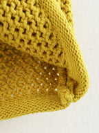 Gilet Court en Maille Chunky