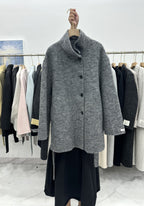 Manteau Femme Mi-Long en Laine & Cachemire à Ceinture