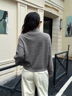 Pull Femme Col Semi-Montant