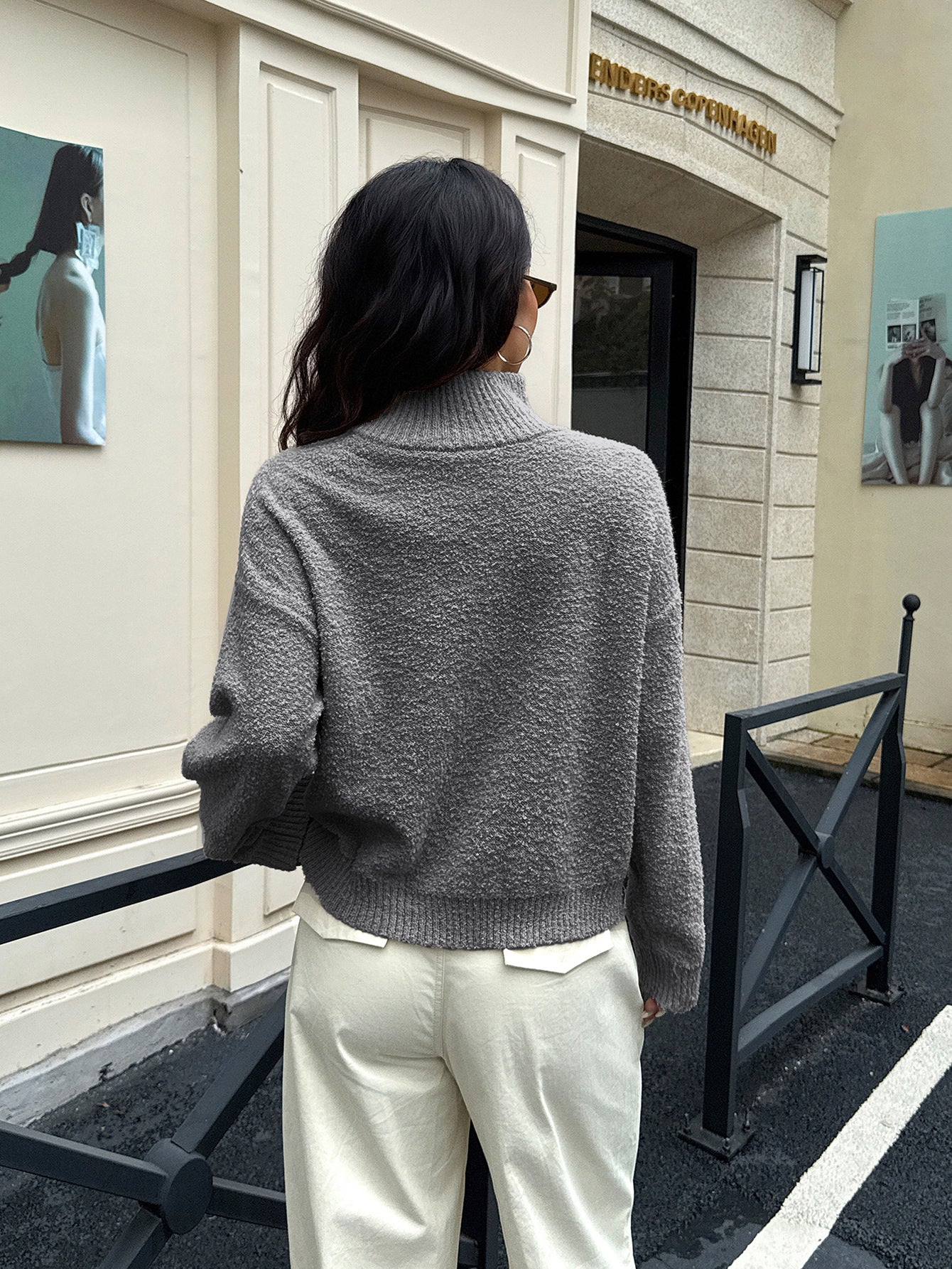 Pull Femme Col Semi-Montant