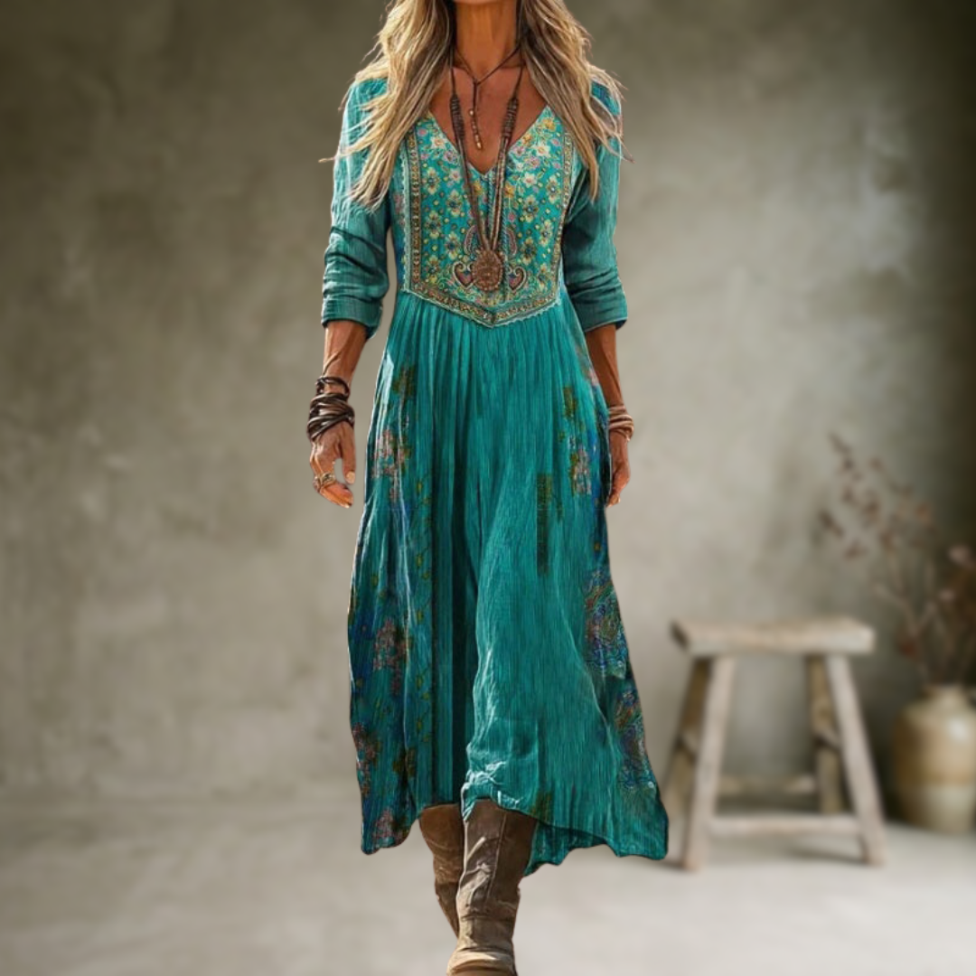 Naomi | Robe Vintage À Imprimé Floral