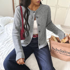 Cardigan Femme Côtelé Boutonné