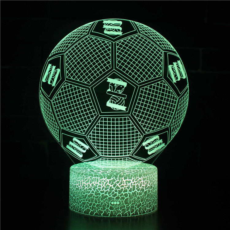 Foot Lampe LED 3D Illusion - Veilleuse - Ambiance