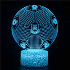 Foot Lampe LED 3D Illusion - Veilleuse - Ambiance