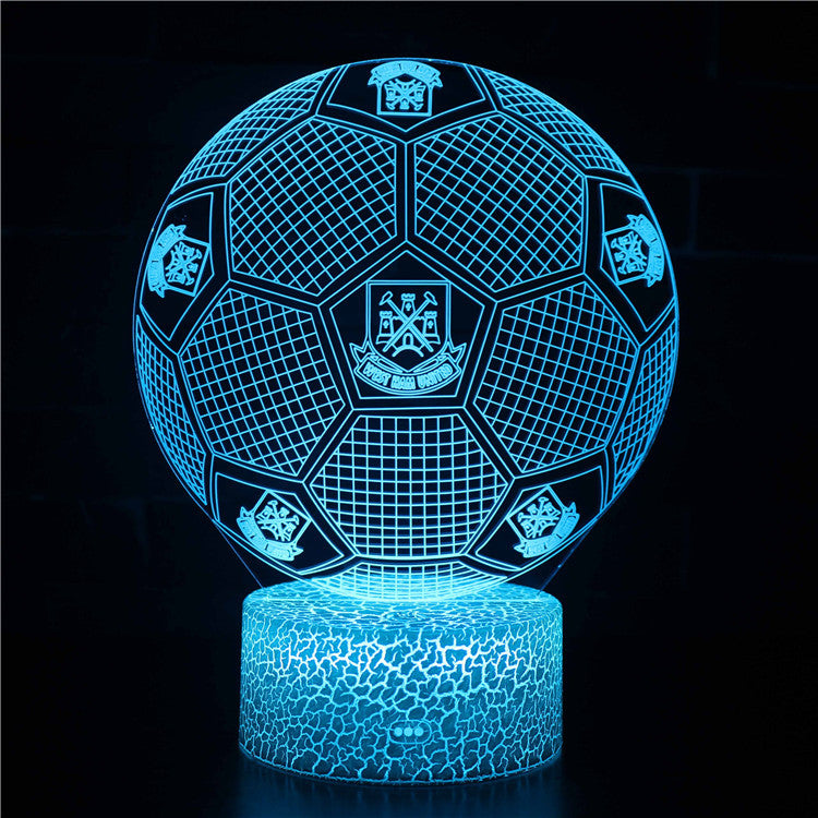 Foot Lampe LED 3D Illusion - Veilleuse - Ambiance