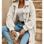 Aurore - Cardigan Long Manteau Confortable Élégant Femme