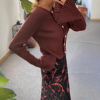 Cardigan Femme Slim Fit à Boutonnage