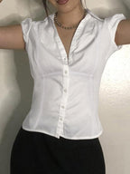 Claire | Chemise Popeline Slim-Fit Tendance Élégante