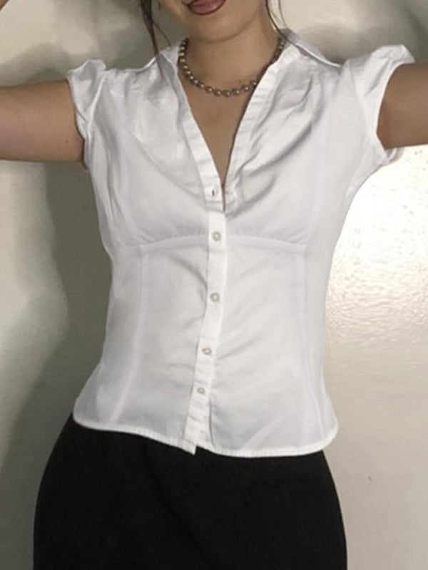 Claire | Chemise Popeline Slim-Fit Tendance Élégante