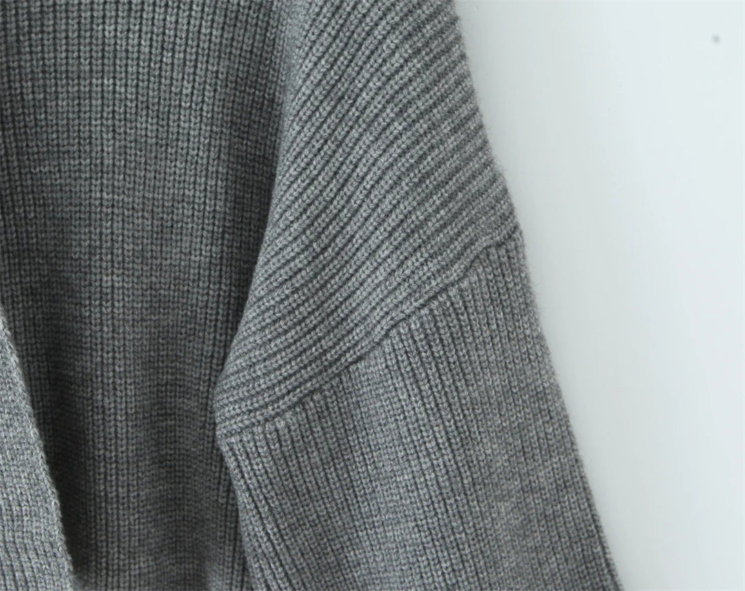 Pull Maille & Col Écharpe