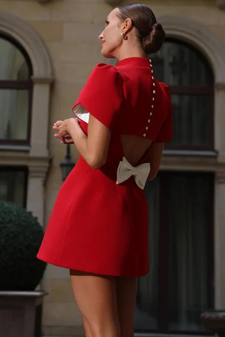 Camille | Robe Mini Cocktail Mignonne Tendance Élégante