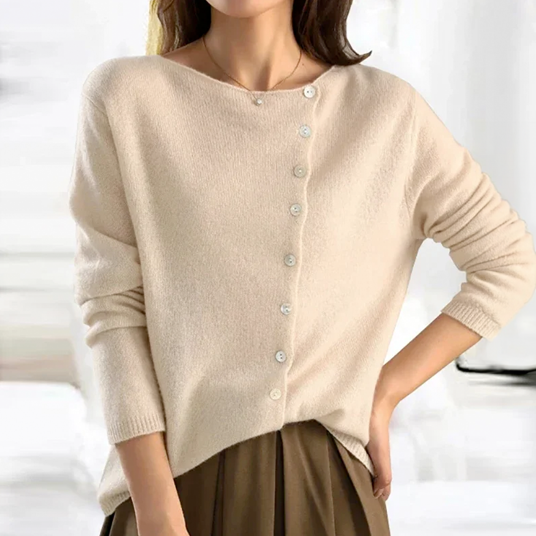 Camille | Cardigan en Cachemire Tendance Printanier Élégant