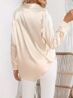 Camille | Blouse en Satin Élégante Tendance Chic
