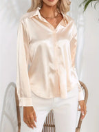 Camille | Blouse en Satin Élégante Tendance Chic