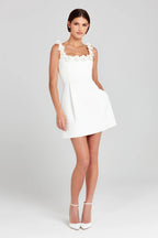 Camille | Robe Mini d'Été Appliqué Floral Tendance Élégant