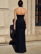 Léa | Robe Maxi Shimmer Tendance Élégante