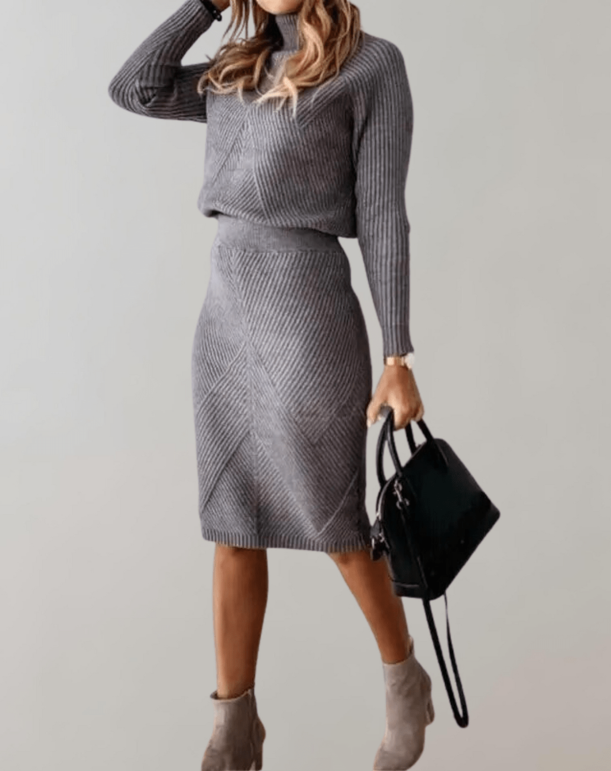 Camille | Ensemble Tricot Deux Pièces Tendance Printanier