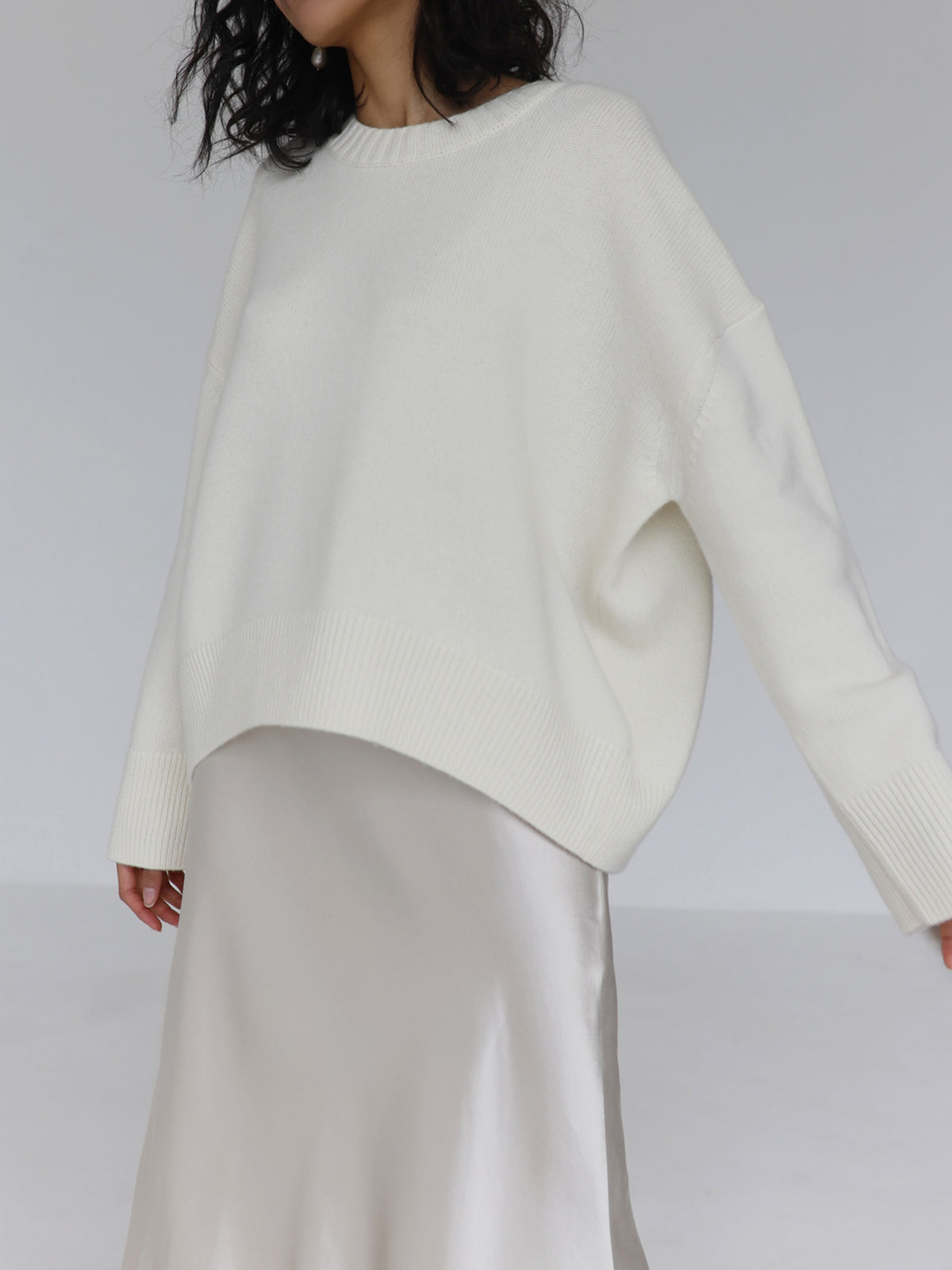 Clara | Pull Oversize à Col Rond Tendance Élégant