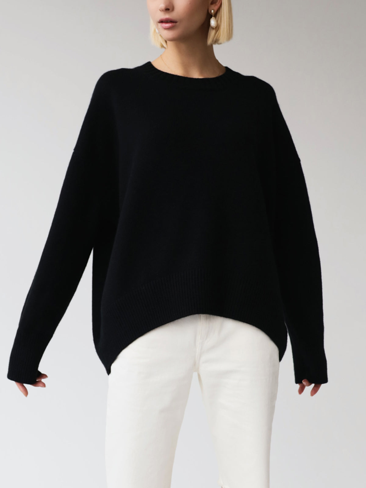 Clara | Pull Oversize à Col Rond Tendance Élégant