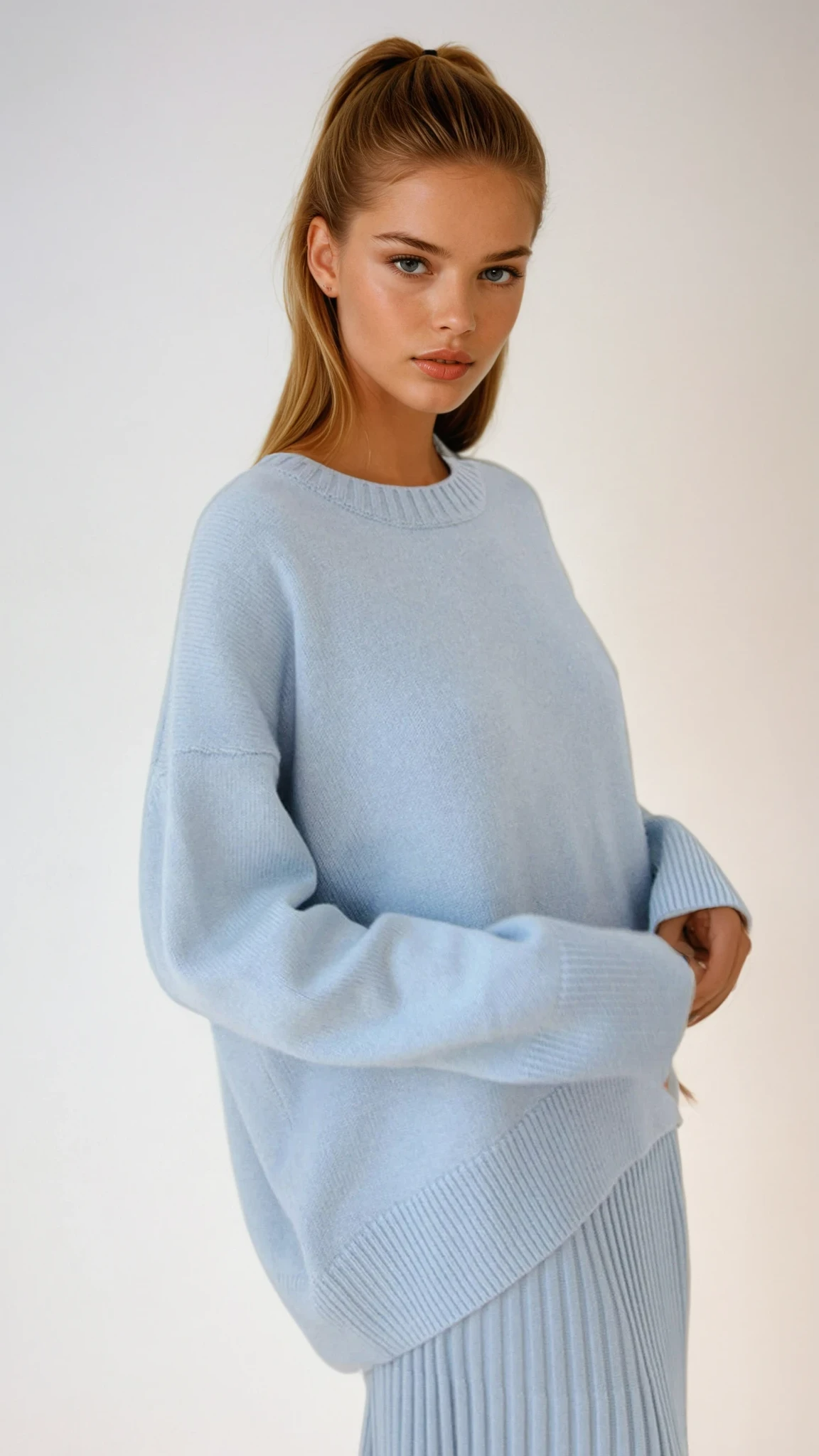 Clara | Pull Oversize à Col Rond Tendance Élégant