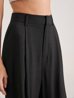 Pantalon Large Taille Haute Tendance Printemps