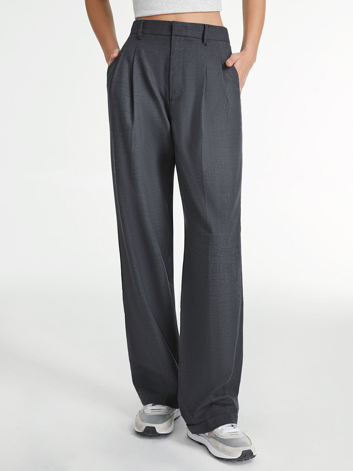 Pantalons Habillés Droits Tendance pour Printemps