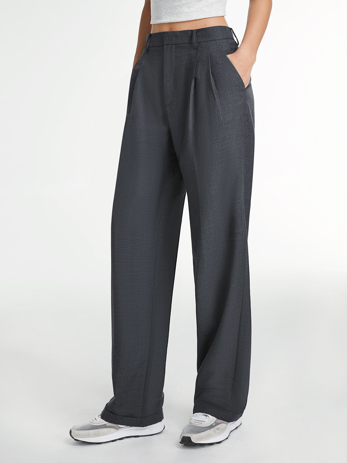 Pantalons Habillés Droits Tendance pour Printemps