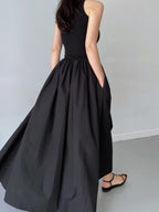 Emma | Robe Maxi Sans Manches Tendance Printanier