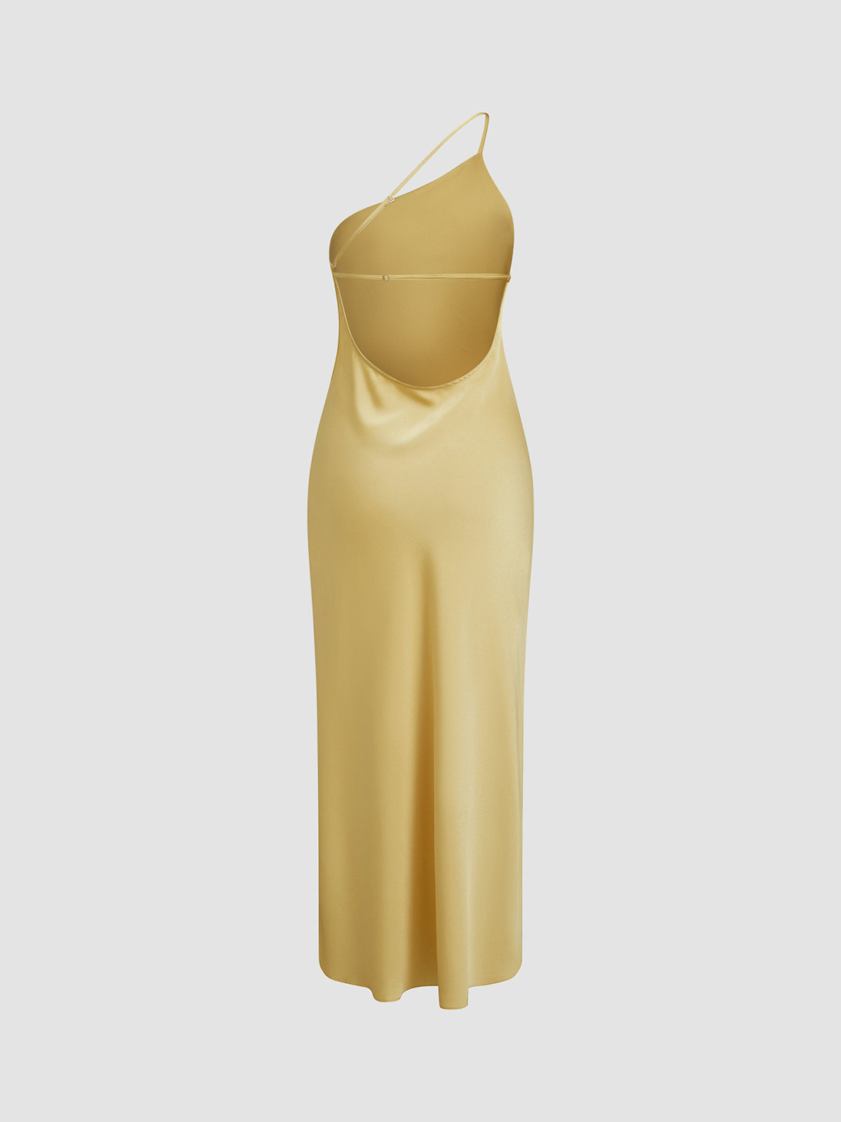 Camille | Robe Maxi Satinée Dos Ouvert Tendance Éléguante