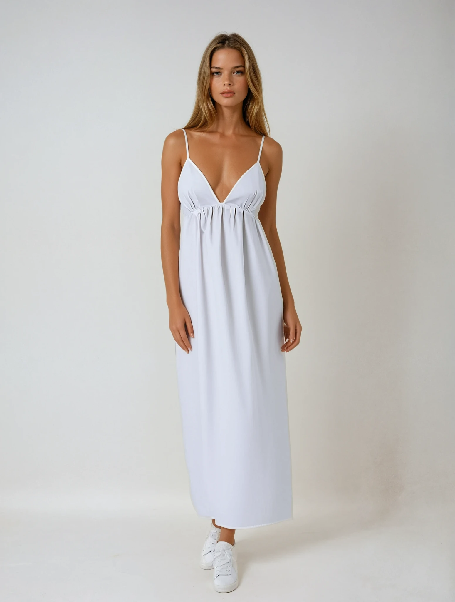 Camille | Robe Maxi Cocktail Coton Tendance Élégant