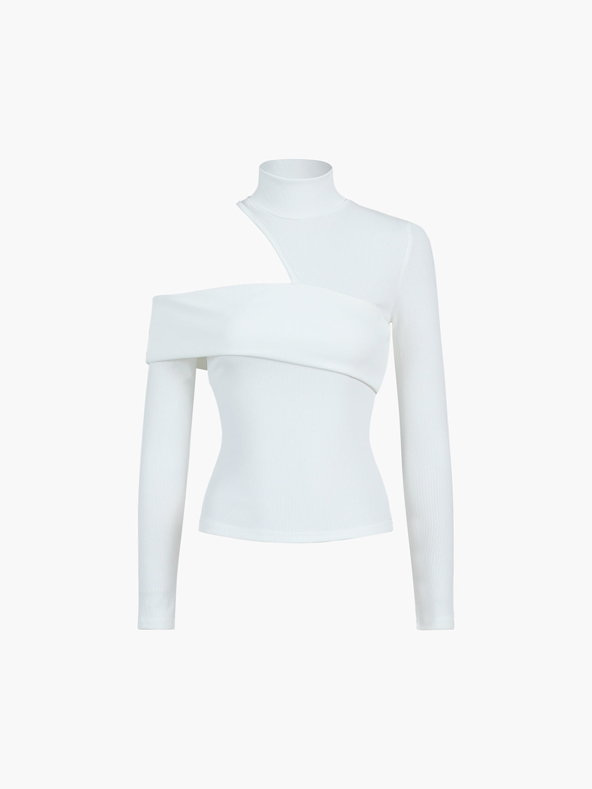 Kaia | Haut Asymétrique Col Montant Tendance Élégant